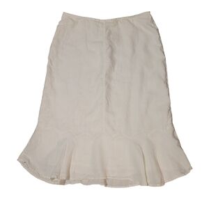 Style & Co. White Linen Midi Skirt